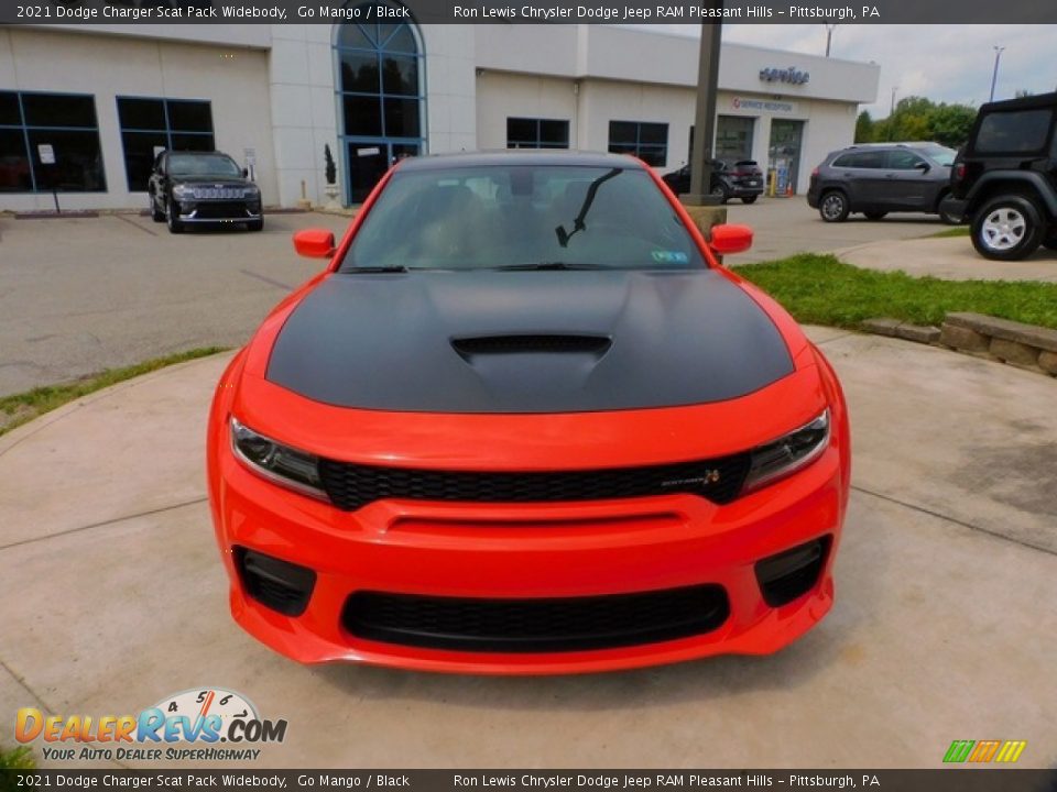 2021 Dodge Charger Scat Pack Widebody Go Mango / Black Photo #2