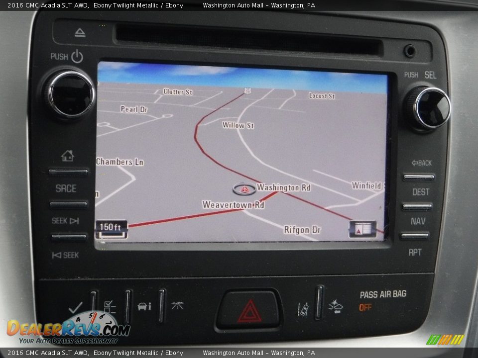 2016 GMC Acadia SLT AWD Ebony Twilight Metallic / Ebony Photo #4