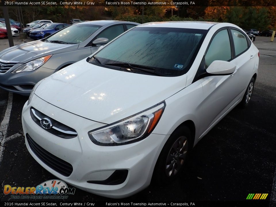 2016 Hyundai Accent SE Sedan Century White / Gray Photo #1