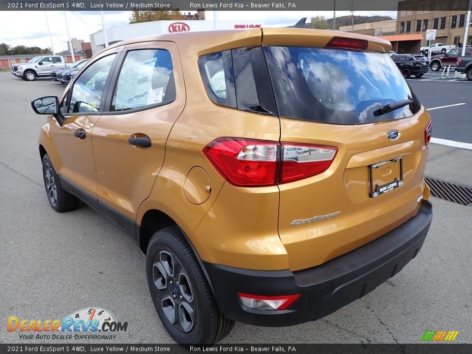 2021 Ford EcoSport S 4WD Luxe Yellow / Medium Stone Photo #4
