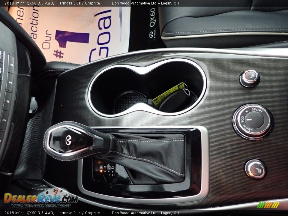 2018 Infiniti QX60 3.5 AWD Hermosa Blue / Graphite Photo #5