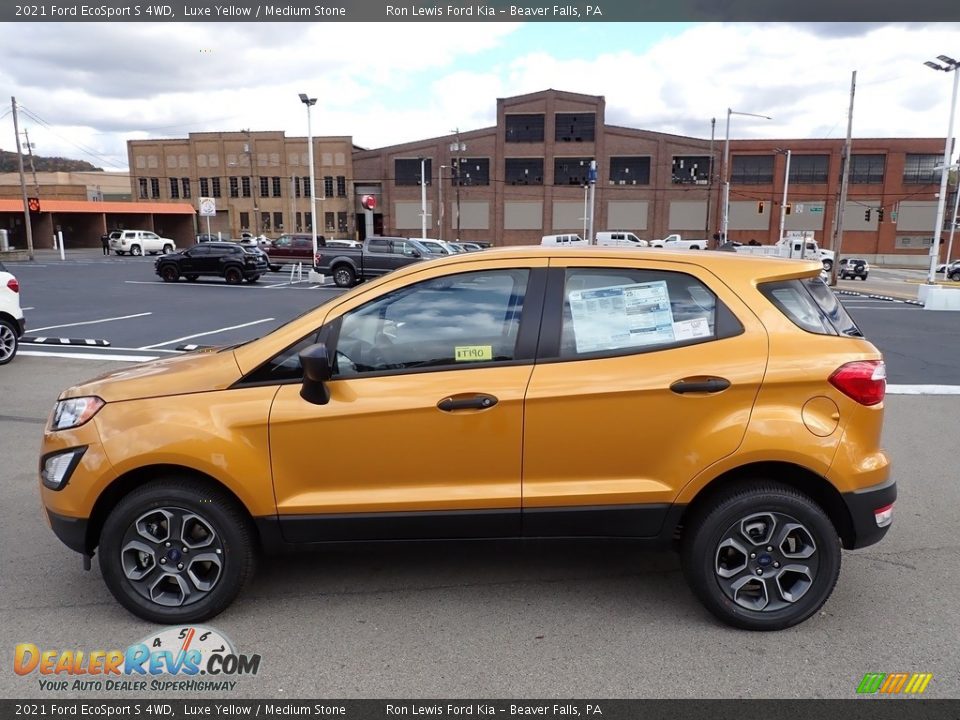 Luxe Yellow 2021 Ford EcoSport S 4WD Photo #5