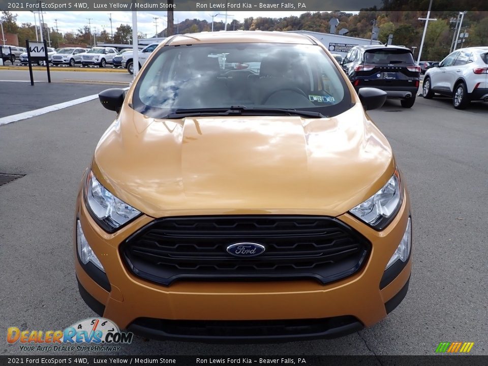 2021 Ford EcoSport S 4WD Luxe Yellow / Medium Stone Photo #7