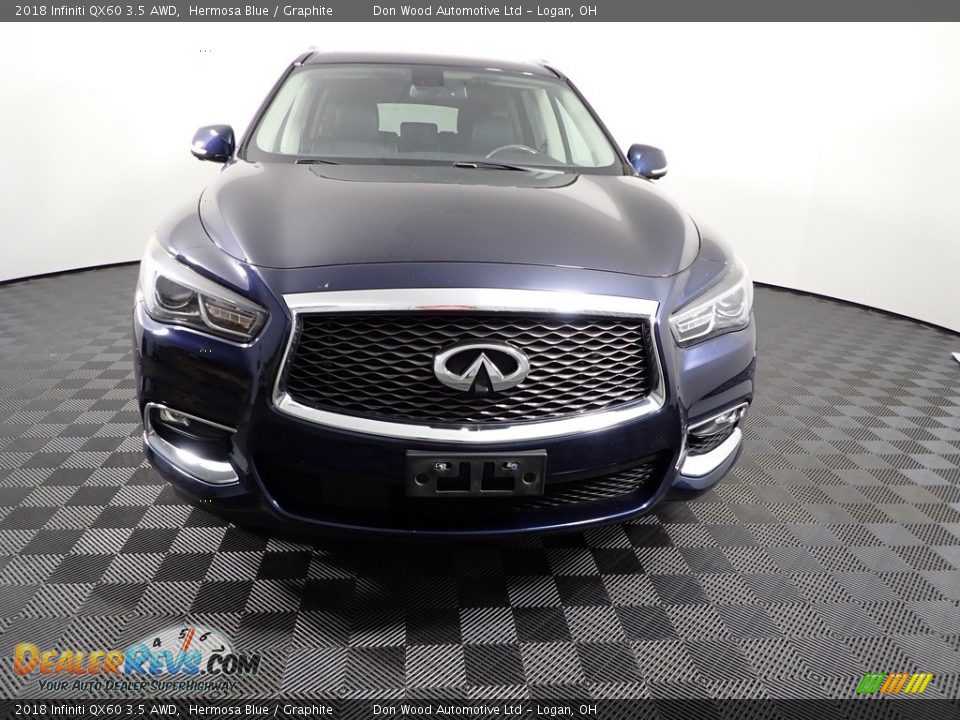 2018 Infiniti QX60 3.5 AWD Hermosa Blue / Graphite Photo #8