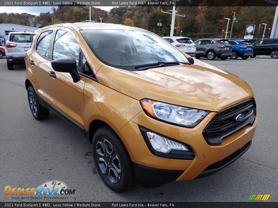 Luxe Yellow 2021 Ford EcoSport S 4WD Photo #8