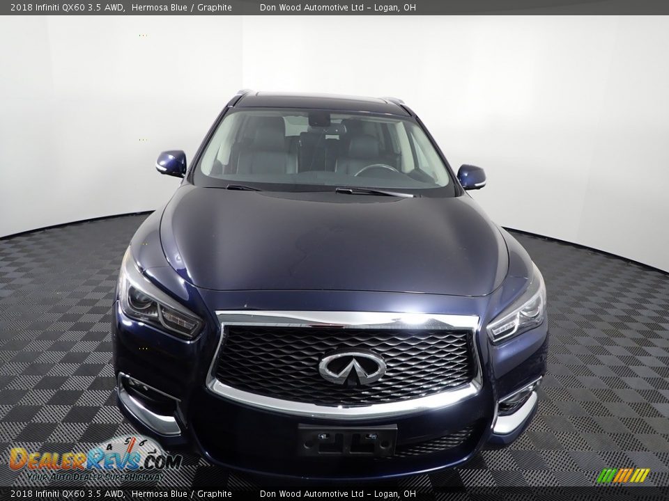 2018 Infiniti QX60 3.5 AWD Hermosa Blue / Graphite Photo #9