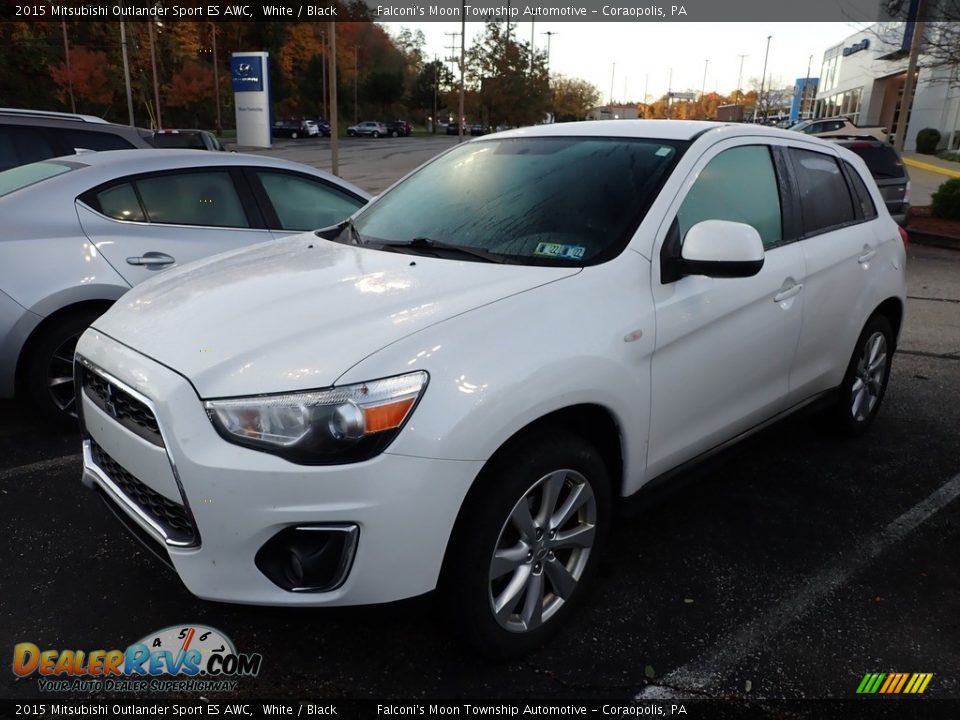 2015 Mitsubishi Outlander Sport ES AWC White / Black Photo #1