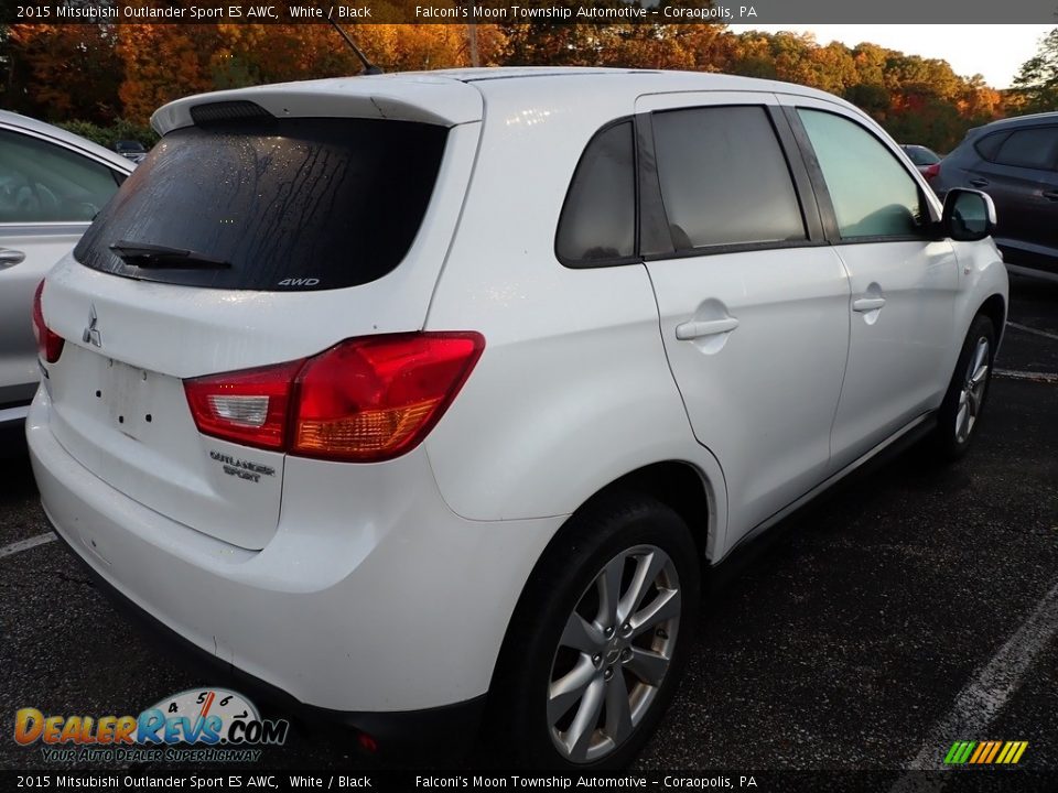 2015 Mitsubishi Outlander Sport ES AWC White / Black Photo #2