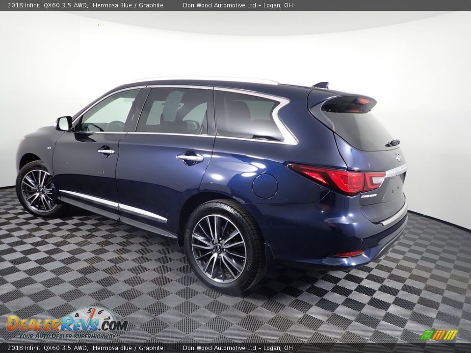 2018 Infiniti QX60 3.5 AWD Hermosa Blue / Graphite Photo #14