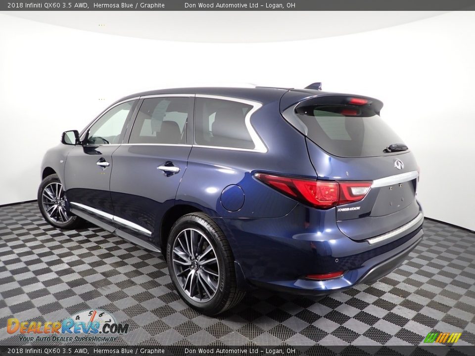 2018 Infiniti QX60 3.5 AWD Hermosa Blue / Graphite Photo #15