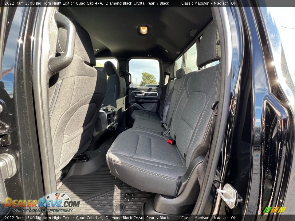 Rear Seat of 2022 Ram 1500 Big Horn Night Edition Quad Cab 4x4 Photo #3