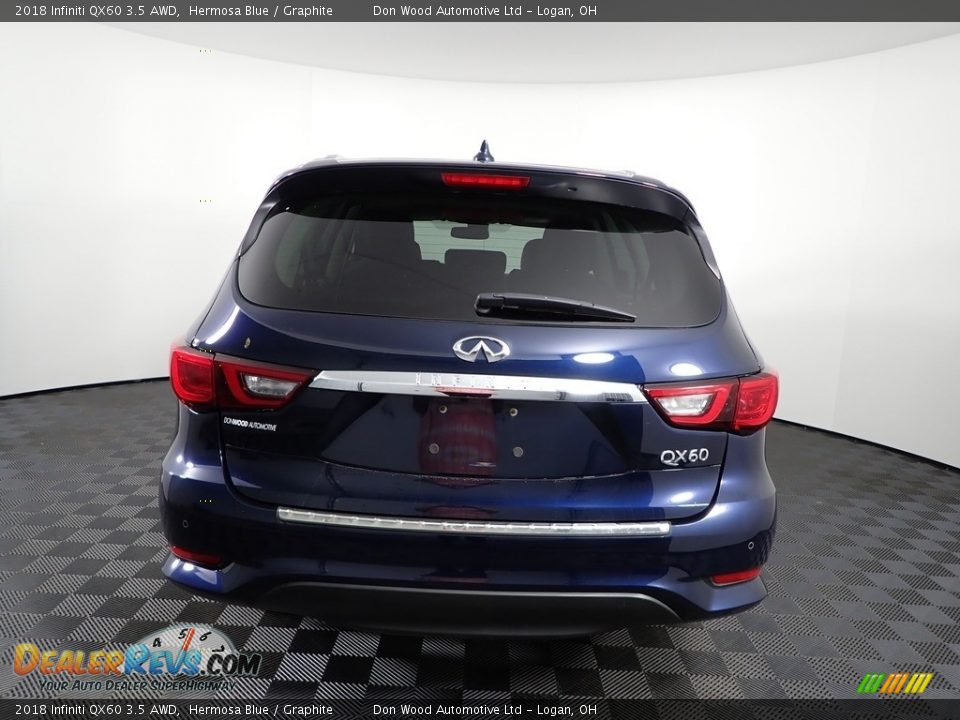 2018 Infiniti QX60 3.5 AWD Hermosa Blue / Graphite Photo #16