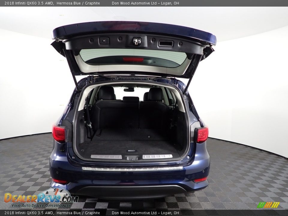 2018 Infiniti QX60 3.5 AWD Hermosa Blue / Graphite Photo #17