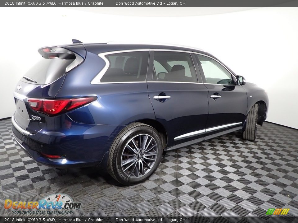 2018 Infiniti QX60 3.5 AWD Hermosa Blue / Graphite Photo #20