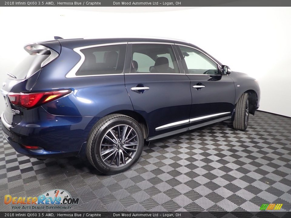 2018 Infiniti QX60 3.5 AWD Hermosa Blue / Graphite Photo #21