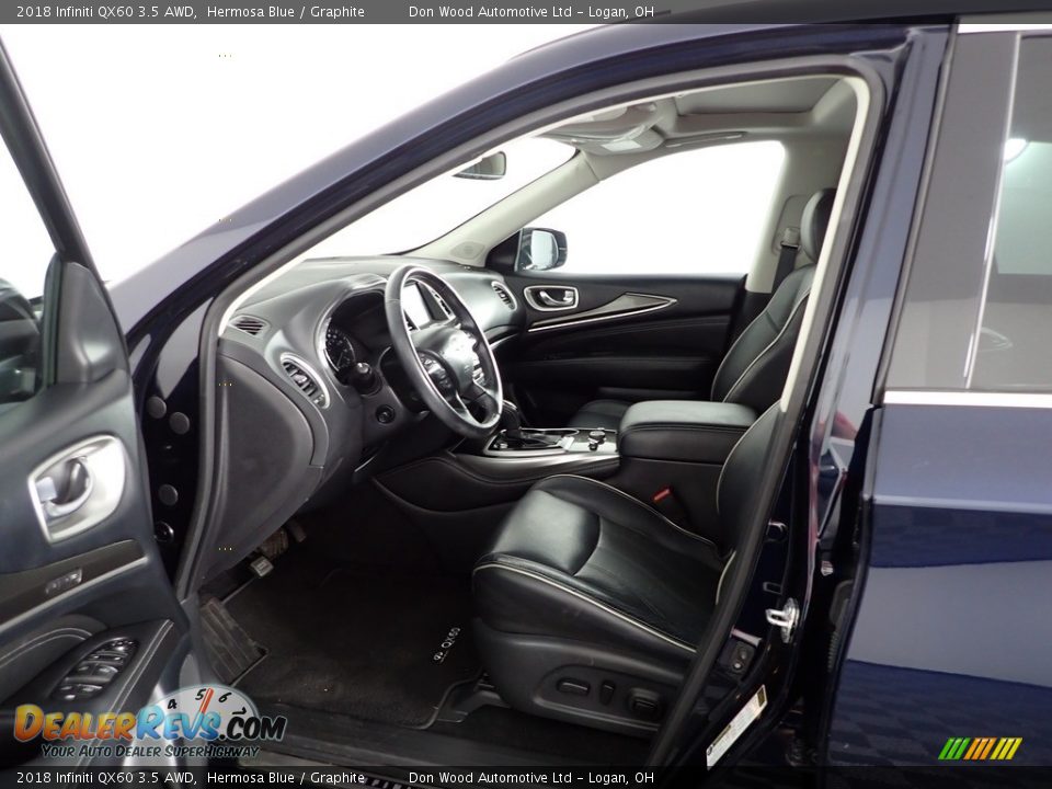 2018 Infiniti QX60 3.5 AWD Hermosa Blue / Graphite Photo #23