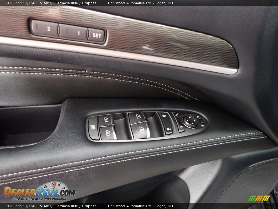 2018 Infiniti QX60 3.5 AWD Hermosa Blue / Graphite Photo #25