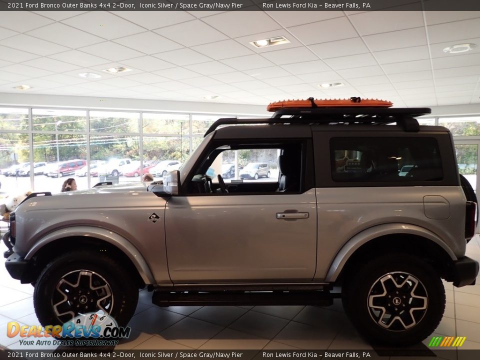 Iconic Silver 2021 Ford Bronco Outer Banks 4x4 2-Door Photo #5