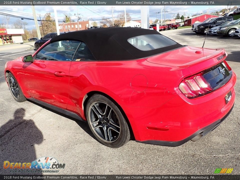 2018 Ford Mustang EcoBoost Premium Convertible Race Red / Ebony Photo #3