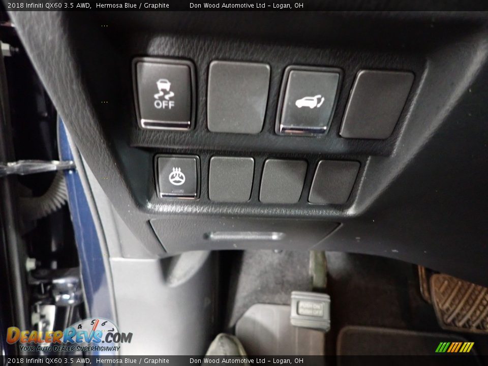 2018 Infiniti QX60 3.5 AWD Hermosa Blue / Graphite Photo #29