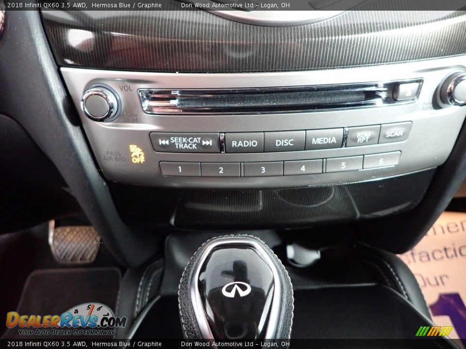 2018 Infiniti QX60 3.5 AWD Hermosa Blue / Graphite Photo #31