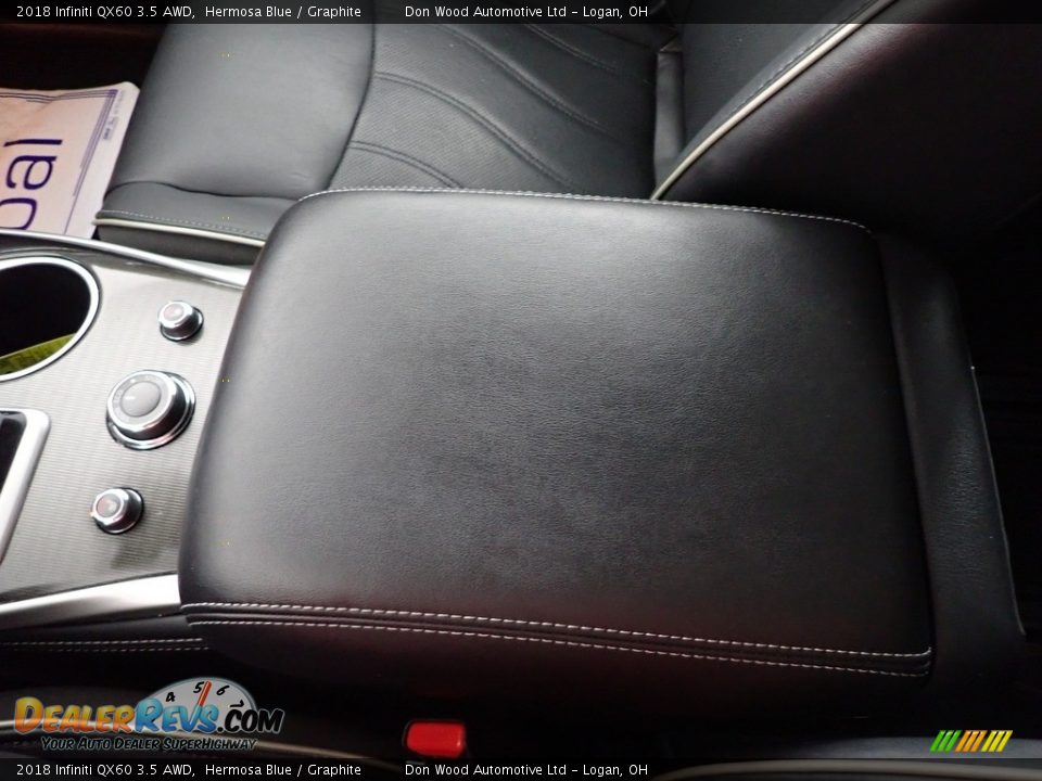 2018 Infiniti QX60 3.5 AWD Hermosa Blue / Graphite Photo #33