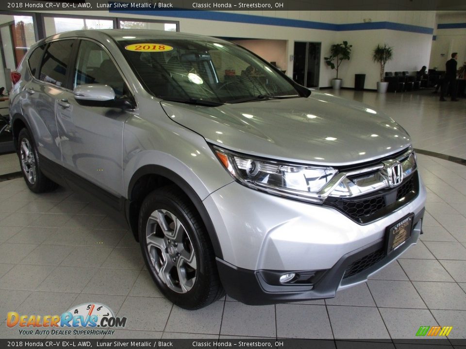2018 Honda CR-V EX-L AWD Lunar Silver Metallic / Black Photo #3
