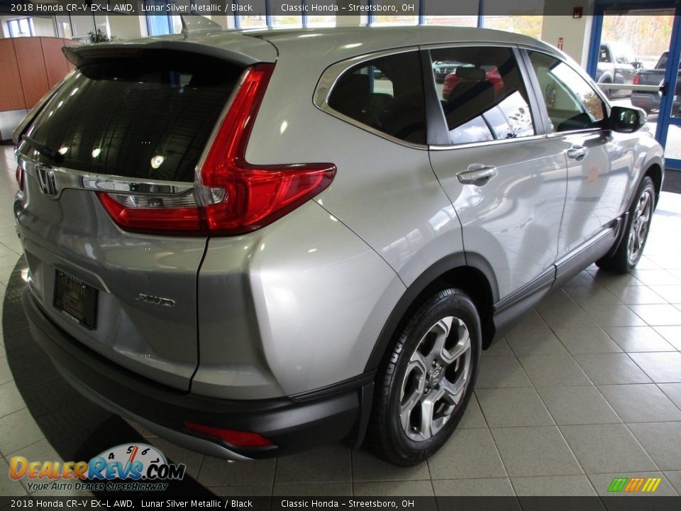 2018 Honda CR-V EX-L AWD Lunar Silver Metallic / Black Photo #7
