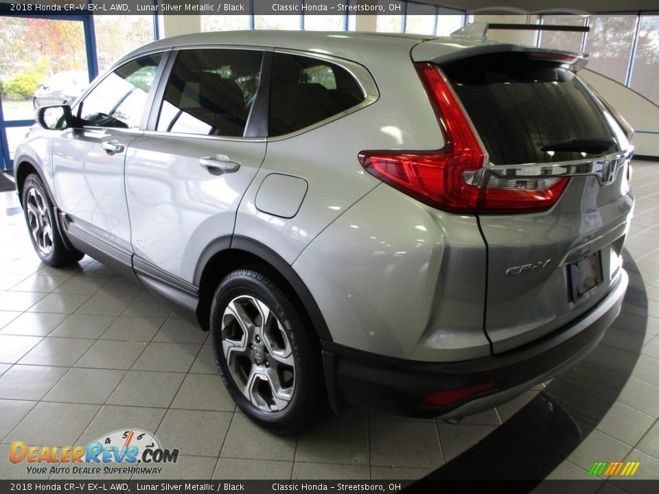 2018 Honda CR-V EX-L AWD Lunar Silver Metallic / Black Photo #9