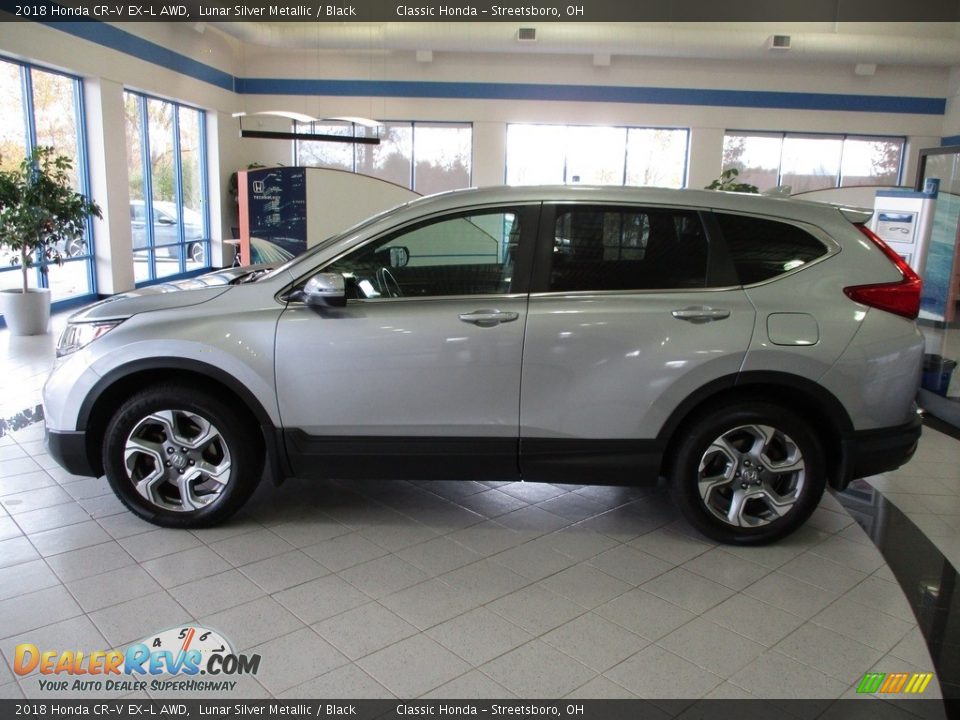 2018 Honda CR-V EX-L AWD Lunar Silver Metallic / Black Photo #10