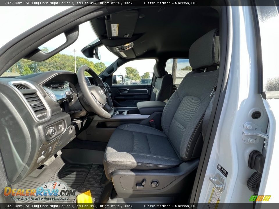 2022 Ram 1500 Big Horn Night Edition Quad Cab 4x4 Bright White / Black Photo #2