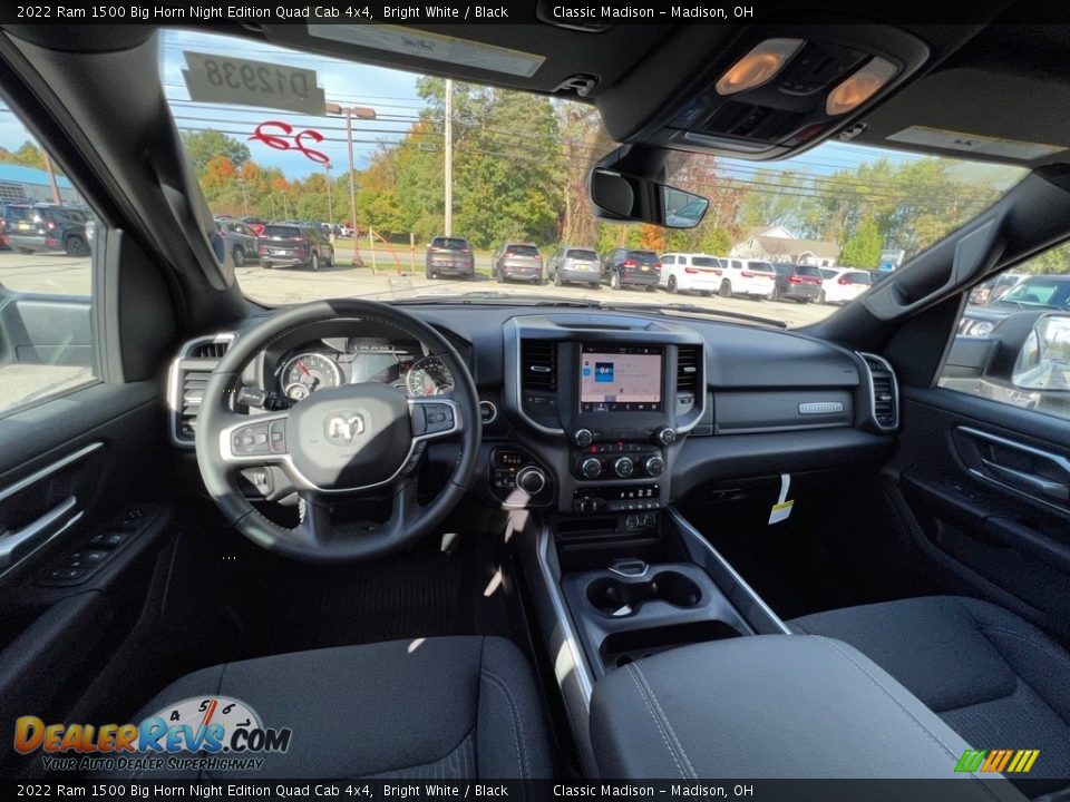 2022 Ram 1500 Big Horn Night Edition Quad Cab 4x4 Bright White / Black Photo #4