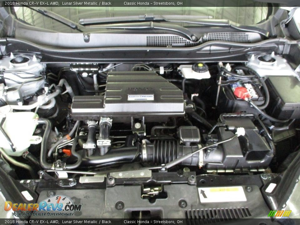 2018 Honda CR-V EX-L AWD Lunar Silver Metallic / Black Photo #16