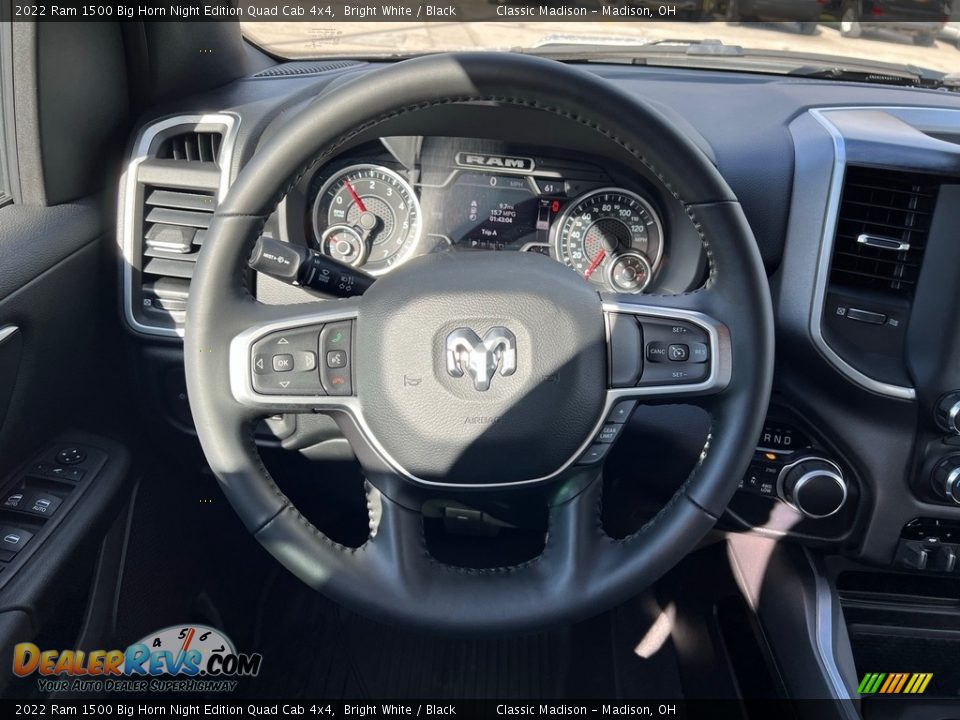 2022 Ram 1500 Big Horn Night Edition Quad Cab 4x4 Bright White / Black Photo #5