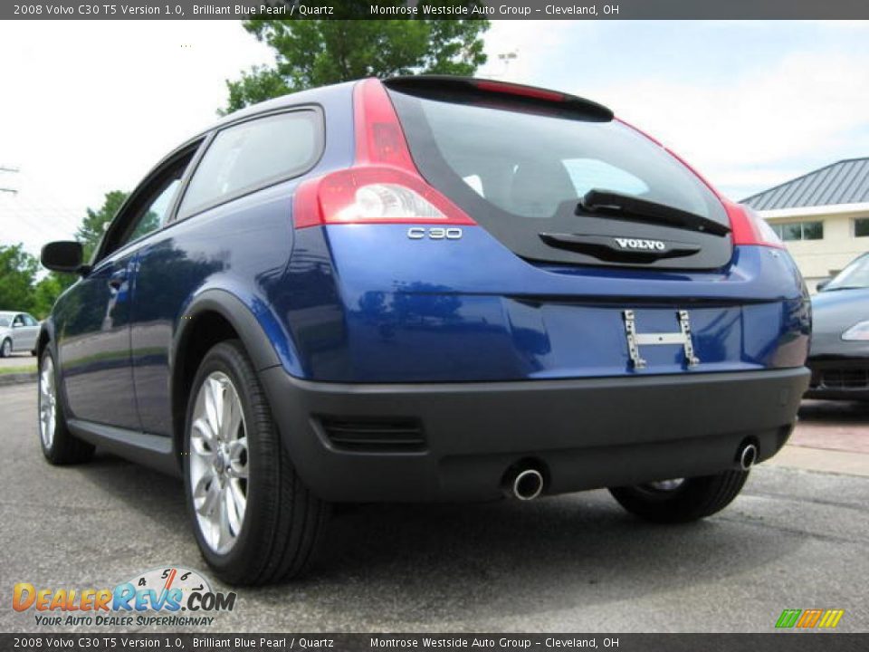 2008 Volvo C30 T5 Version 1.0 Brilliant Blue Pearl / Quartz Photo #9