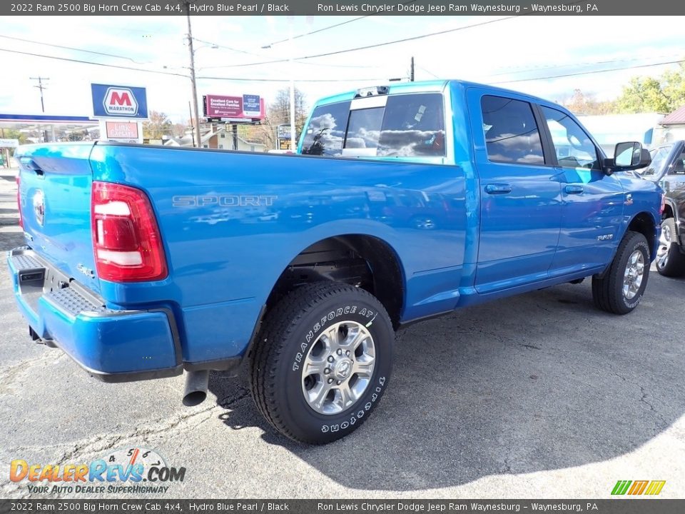 2022 Ram 2500 Big Horn Crew Cab 4x4 Hydro Blue Pearl / Black Photo #8