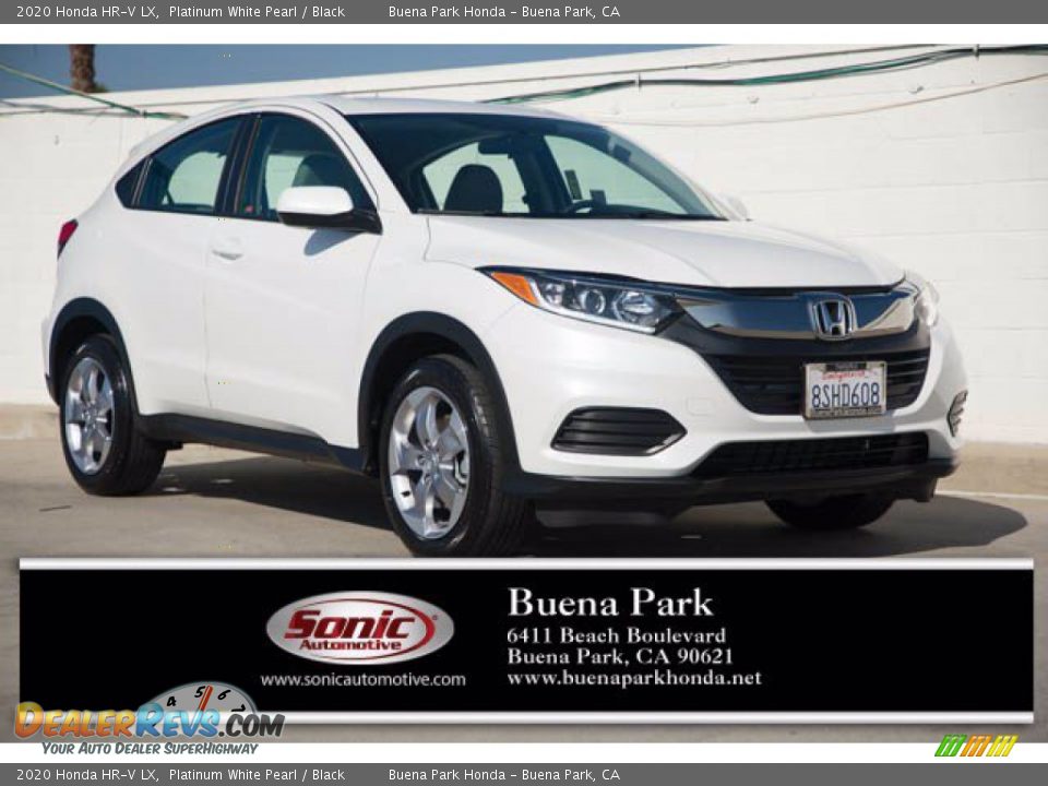 2020 Honda HR-V LX Platinum White Pearl / Black Photo #1