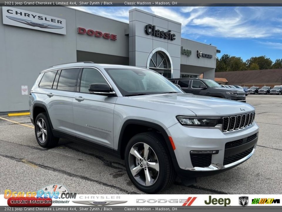 2021 Jeep Grand Cherokee L Limited 4x4 Silver Zynith / Black Photo #1