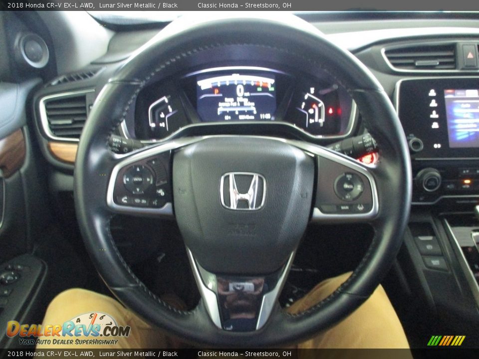 2018 Honda CR-V EX-L AWD Lunar Silver Metallic / Black Photo #32