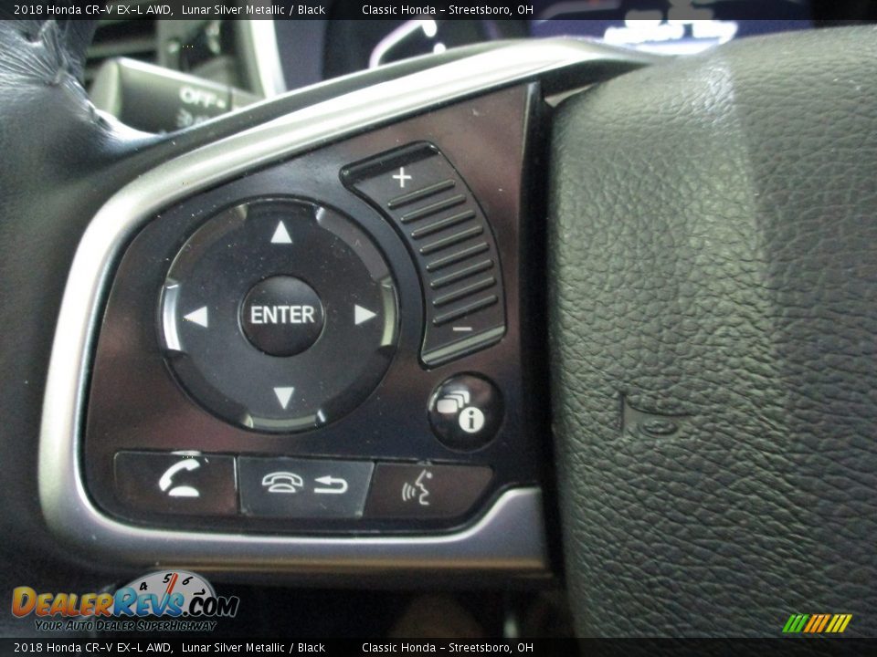 2018 Honda CR-V EX-L AWD Lunar Silver Metallic / Black Photo #33