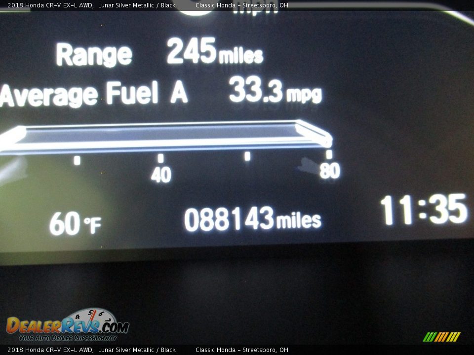 2018 Honda CR-V EX-L AWD Lunar Silver Metallic / Black Photo #36