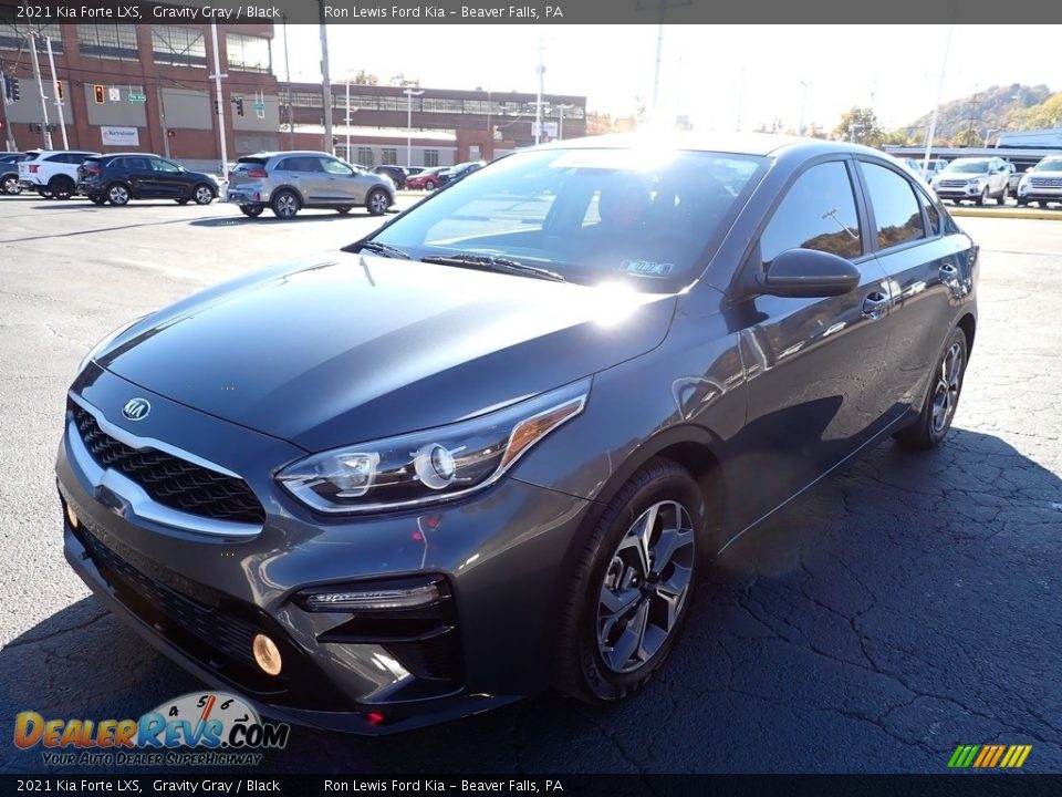 2021 Kia Forte LXS Gravity Gray / Black Photo #6