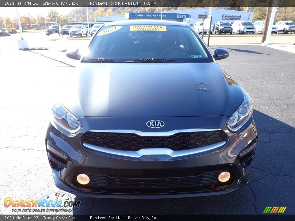2021 Kia Forte LXS Gravity Gray / Black Photo #7
