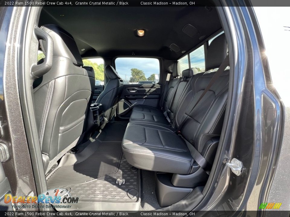 Rear Seat of 2022 Ram 1500 Rebel Crew Cab 4x4 Photo #3