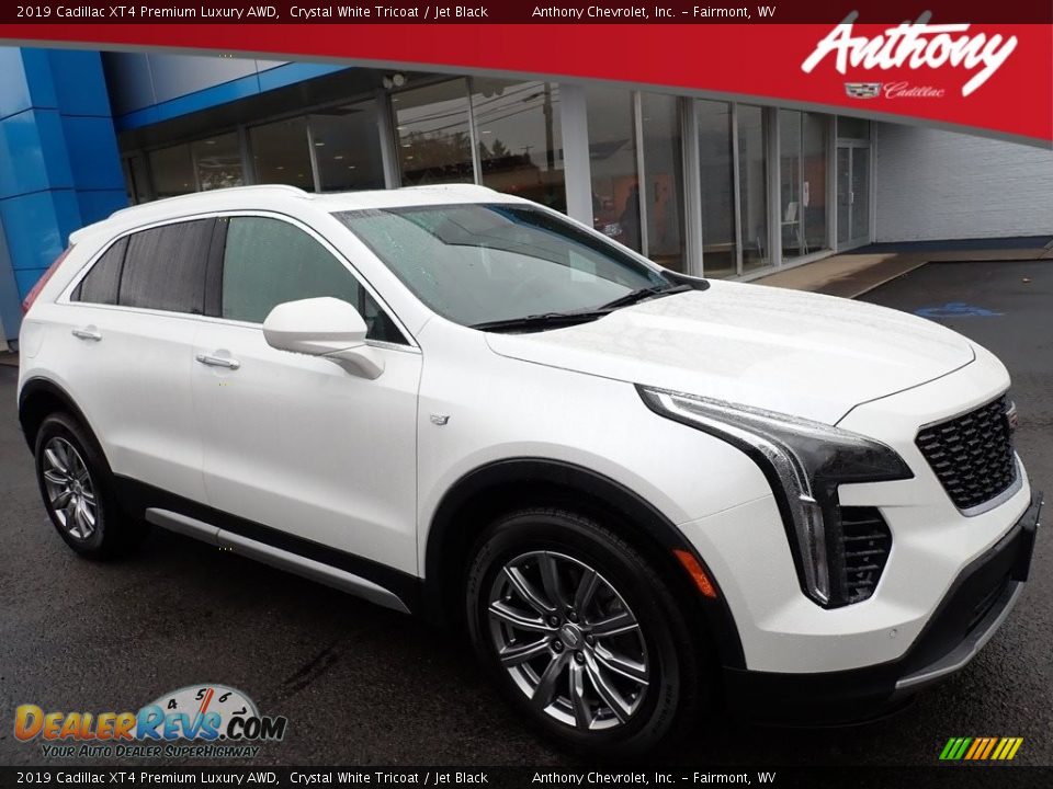 2019 Cadillac XT4 Premium Luxury AWD Crystal White Tricoat / Jet Black Photo #1