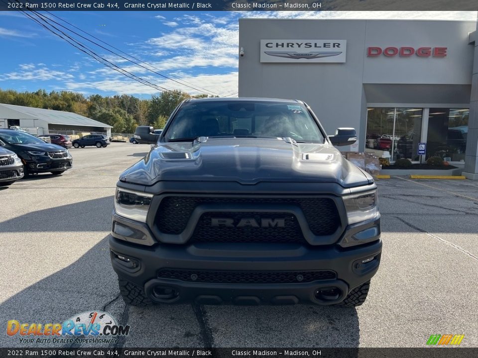 2022 Ram 1500 Rebel Crew Cab 4x4 Granite Crystal Metallic / Black Photo #7