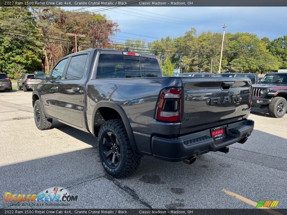 2022 Ram 1500 Rebel Crew Cab 4x4 Granite Crystal Metallic / Black Photo #9