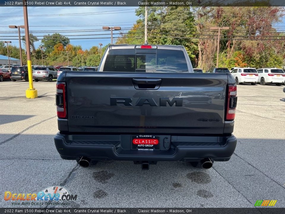 2022 Ram 1500 Rebel Crew Cab 4x4 Granite Crystal Metallic / Black Photo #10