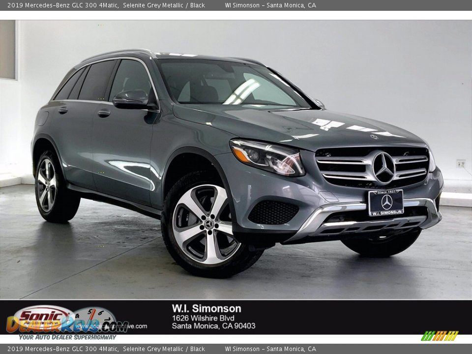 2019 Mercedes-Benz GLC 300 4Matic Selenite Grey Metallic / Black Photo #1