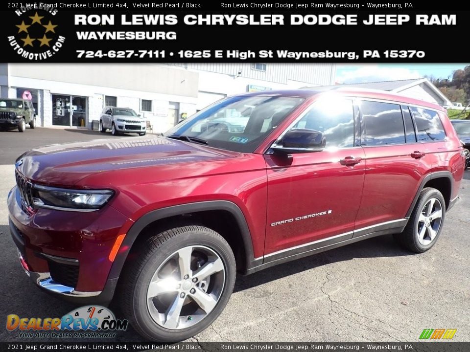 2021 Jeep Grand Cherokee L Limited 4x4 Velvet Red Pearl / Black Photo #1